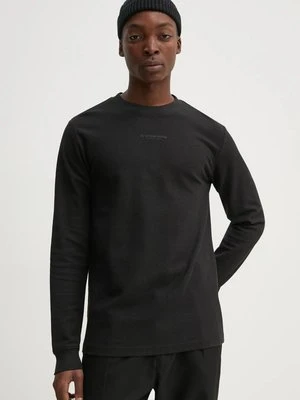 G-Star Raw longsleeve bawełniany kolor czarny gładki D25166-D617