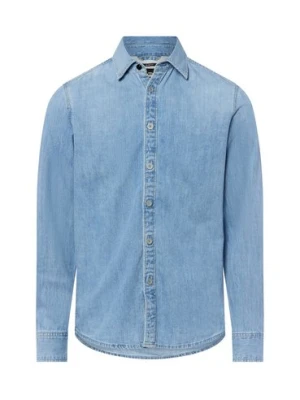 G-Star RAW Męska koszula dżinsowa - Asinart 80Z Denim Mężczyźni Slim Fit Bawełna niebieski jednolity,