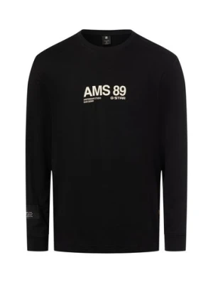 G-Star RAW Męska koszula z długim rękawem Mężczyźni Bawełna czarny,