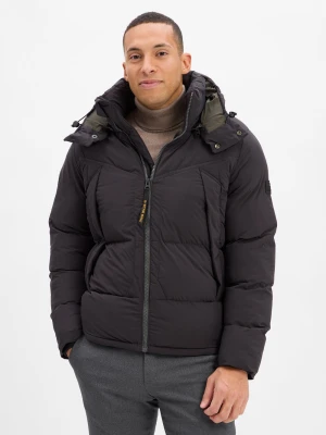 G-Star RAW Pikowana kurtka męska Mężczyźni Sztuczne włókno czarny jednolity,