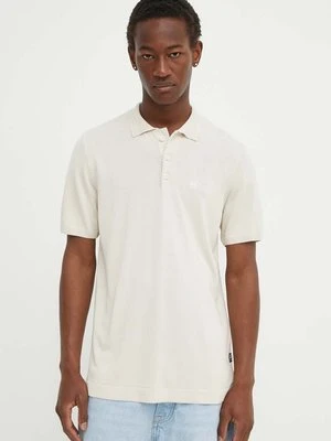 G-Star Raw polo męski kolor beżowy gładki D24663-D618