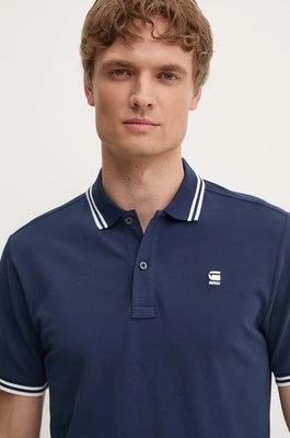 G-Star Raw polo męski kolor niebieski gładki