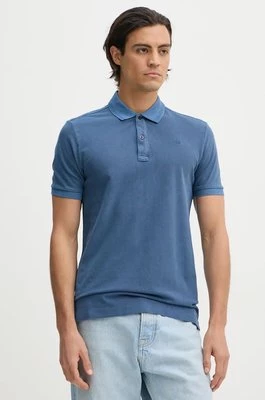 G-Star Raw polo męski kolor niebieski gładki D11595-D756