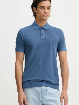 G-Star Raw polo męski kolor niebieski gładki D11595-D756