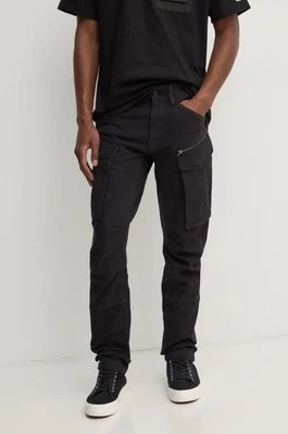 G-Star Raw spodnie bawełniane kolor czarny w fasonie cargo D02190-D752