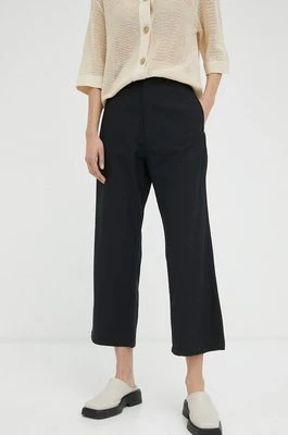 G-Star Raw spodnie damskie kolor czarny proste high waist