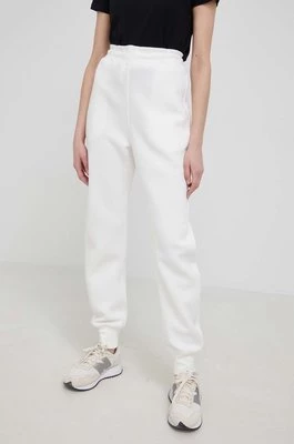 G-Star Raw spodnie dresowe kolor biały gładkie