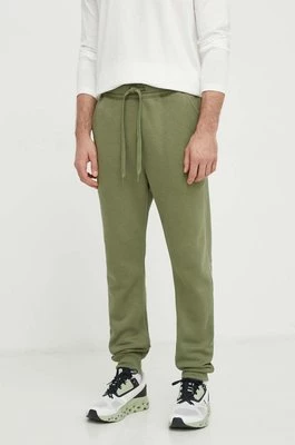 G-Star Raw spodnie dresowe kolor zielony gładkie