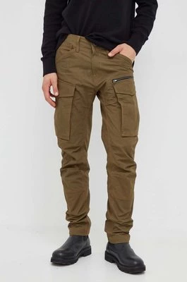 G-Star Raw spodnie męskie kolor zielony w fasonie cargo