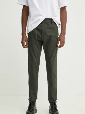 G-Star Raw spodnie męskie kolor zielony w fasonie chinos