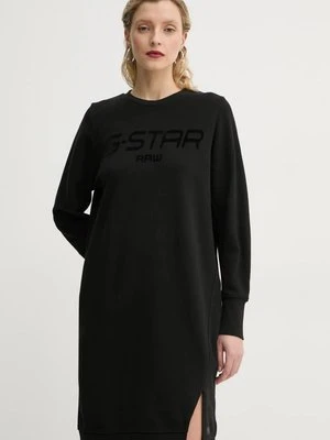 G-Star Raw sukienka bawełniana kolor czarny mini oversize D25038-D589