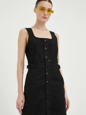 G-Star Raw sukienka kolor czarny mini dopasowana