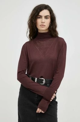 G-Star Raw sweter bawełniany damski kolor czarny lekki z golfem