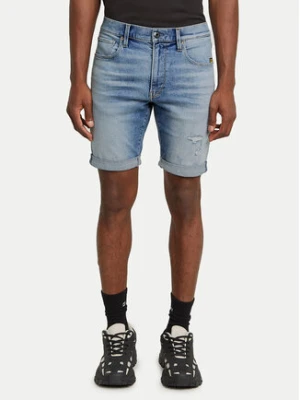 G-Star Raw Szorty jeansowe 3301 D10481-D760 Niebieski Slim Fit