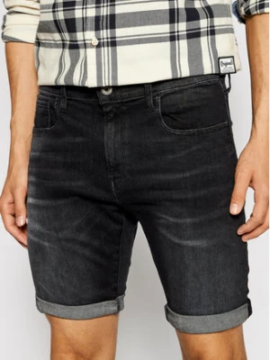 G-Star Raw Szorty jeansowe 3301 Slim ½ D10481-A634-9887 Czarny Slim Fit