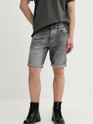 G-Star szorty jeansowe męskie kolor szary
