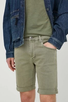 G-Star Raw szorty jeansowe męskie kolor zielony