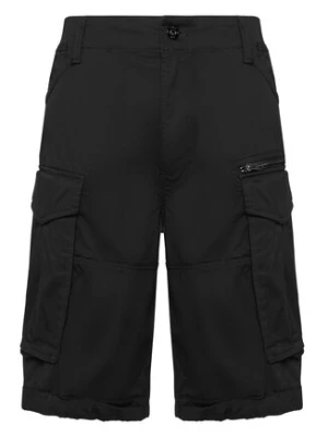 G-Star Raw Szorty materiałowe Rovic Zip D08566-5126-990 Czarny Relaxed Fit