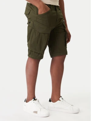 G-Star Raw Szorty materiałowe Rovic Zip D26214-5126 6059 Khaki Relaxed Fit