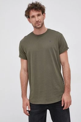 G-Star Raw t-shirt bawełniany D16396.B353 kolor zielony