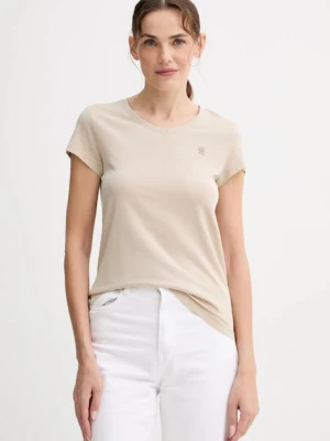 G-Star Raw t-shirt bawełniany damski kolor beżowy D24533-4107