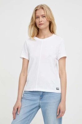 G-Star Raw t-shirt bawełniany damski kolor biały