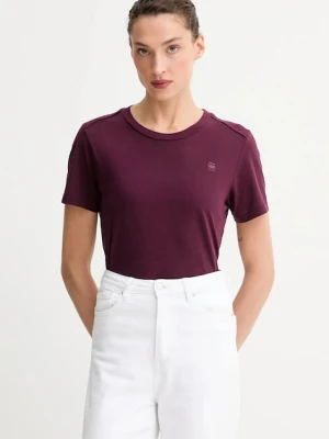 G-Star Raw t-shirt bawełniany damski kolor bordowy D26062-336