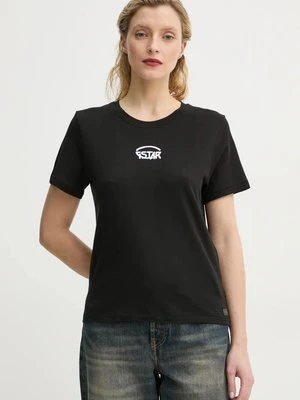 G-Star Raw t-shirt bawełniany damski kolor czarny D26417-C954