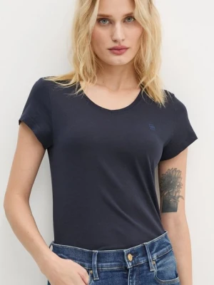 G-Star t-shirt bawełniany damski kolor granatowy