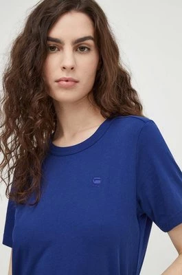 G-Star Raw t-shirt bawełniany damski kolor niebieski