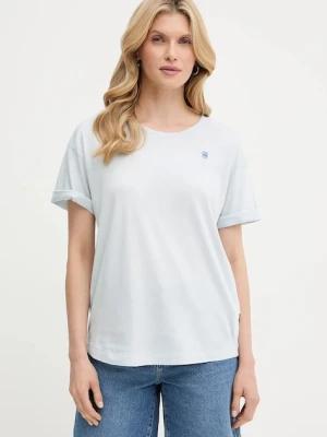 G-Star Raw t-shirt bawełniany damski kolor niebieski