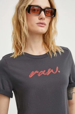 G-Star Raw t-shirt bawełniany damski kolor szary