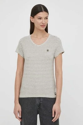 G-Star Raw t-shirt bawełniany damski kolor szary