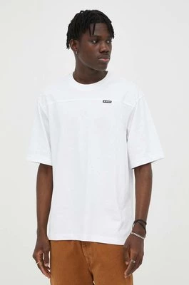 G-Star Raw t-shirt bawełniany kolor biały gładki