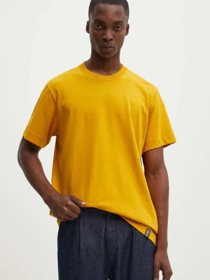 G-Star Raw t-shirt bawełniany kolor żółty gładki