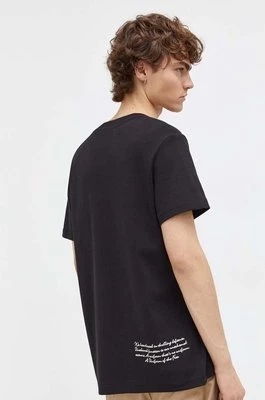 G-Star Raw t-shirt bawełniany męski kolor czarny gładki