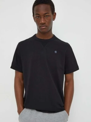 G-Star Raw t-shirt bawełniany męski kolor czarny gładki