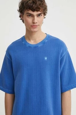 G-Star Raw t-shirt bawełniany męski kolor niebieski gładki D24679-D688