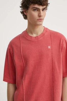G-Star Raw t-shirt bawełniany męski kolor różowy gładki D24631-C756