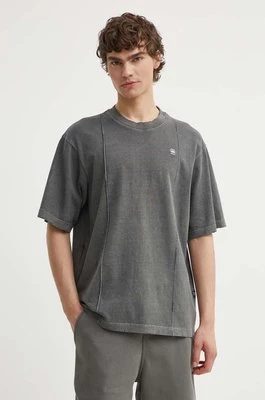 G-Star Raw t-shirt bawełniany męski kolor szary gładki D24631-C756