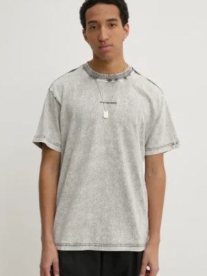 G-Star t-shirt bawełniany męski kolor szary melanżowy D25964-C756