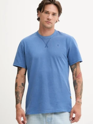 G-Star Raw t-shirt bawełniany męski kolor zielony gładki D24449-2653