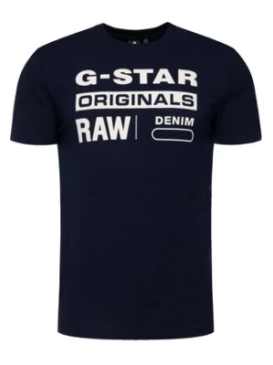 G-Star Raw T-Shirt D14143-336-6067 Granatowy Regular Fit