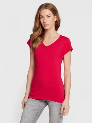 G-Star Raw T-Shirt Eyben Stripe D21314-4107-D305 Różowy Slim Fit