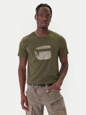 Zdjęcie produktu G-Star Raw T-Shirt Finger Print Burger D26041-C506 Zielony ciemny Regular Fit