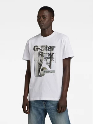 G-Star Raw T-Shirt HQ D23899-C336-110 Biały Regular Fit