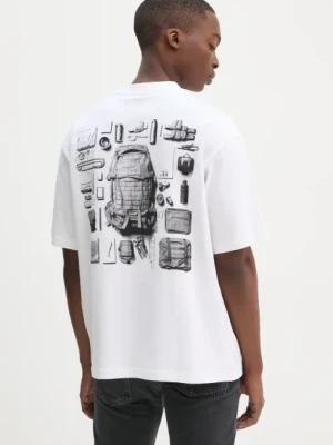G-Star Raw t-shirt męski kolor biały z nadrukiem D25154-C336