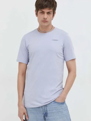 G-Star Raw t-shirt męski kolor szary gładki