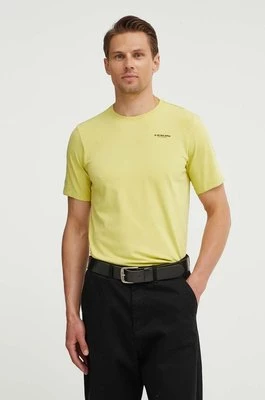 G-Star Raw t-shirt męski kolor zielony gładki