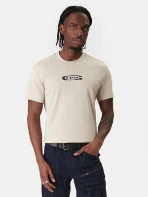 G-Star Raw T-Shirt Old Skool D25967-C812 Beżowy Regular Fit
